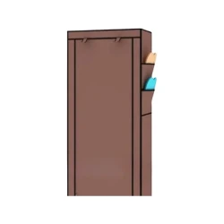 Портативный шкаф-органайзер для обуви 9-уровневый, 60x30x160 см, коричневый