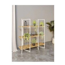 Stellaj 3563_LoftSizWVotan, 90x30x100 sm, LDSP, qəhvəyi