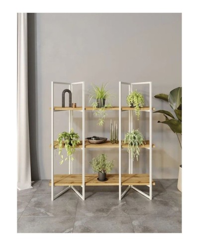 Stellaj 3563_LoftSizWVotan, 90x30x100 sm, LDSP, qəhvəyi