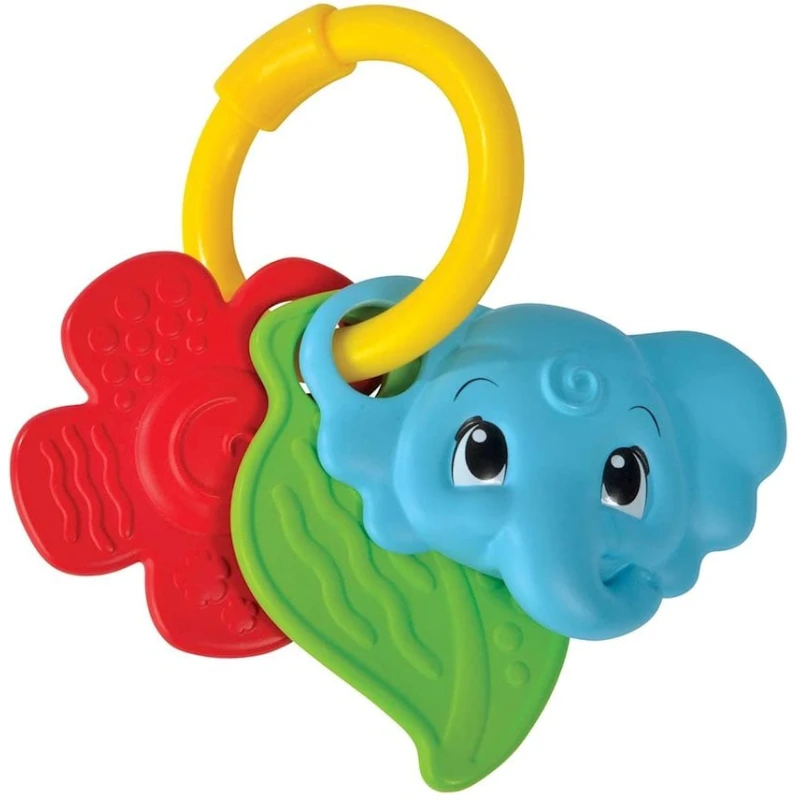 Погремушка Simba с зеркалом, слоник, от 3 месяцев Погремушка Simba с зеркалом, слоник, от 3 месяцев
