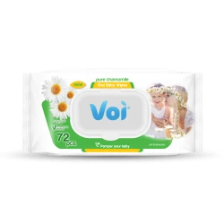 Детские влажные салфетки Voi Pure Chamomile 72 шт