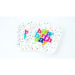 Набор тарелок PW00326 Happy Birthday, 10 шт, квадратные