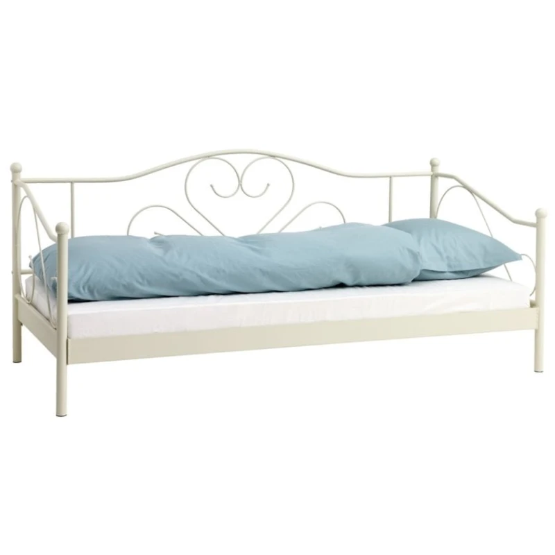 Кровать JYSK Ringe, 90x200 см, кремовая, без базы и матраса Кровать JYSK Ringe, 90x200 см, кремовая, без базы и матраса