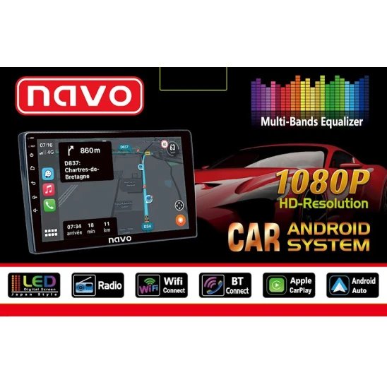 Автомобильный монитор NAVO Nissan Sunny 2015-2019 Автомобильный монитор NAVO Nissan Sunny 2015-2019