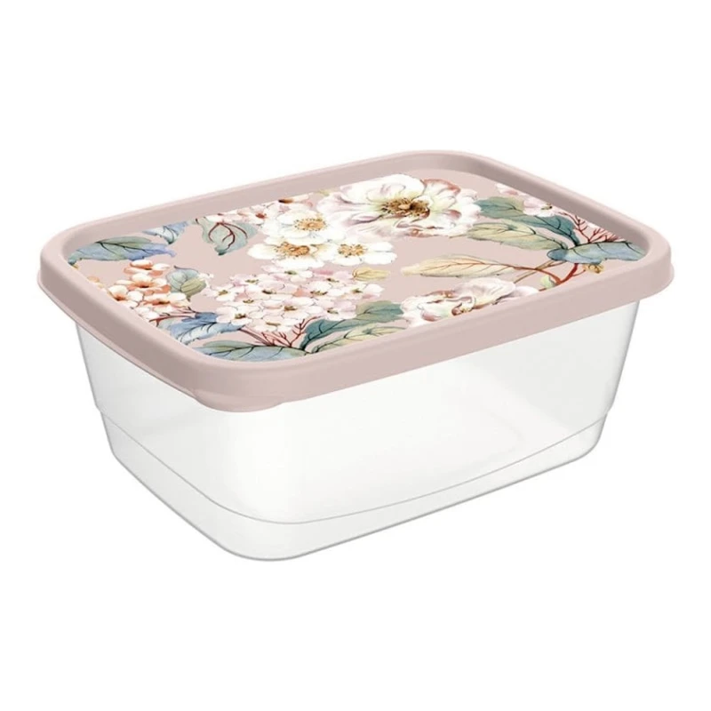 Контейнер для хранения продуктов Plast Team Paradise, 850 мл, полипропилен, бежевый/прозрачный Контейнер для хранения продуктов Plast Team Paradise, 850 мл, полипропилен, бежевый/прозрачный