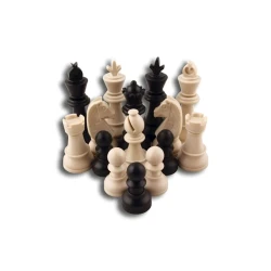 Шахматы NO03504, пластик, 45x45, белый-черный
