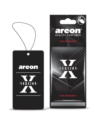 Aromatlaşdırıcı avtomobil üçün Areon X Version Strawberry, asma