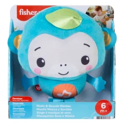 Развивающая игрушка Fisher-Price, Music and Sounds Monkey, 17 cм, 6 м+