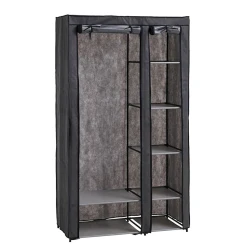 Портативный шкаф JYSK Damhus, 100x174x46 см, темно-серый Портативный шкаф JYSK Damhus, 100x174x46 см, темно-серый