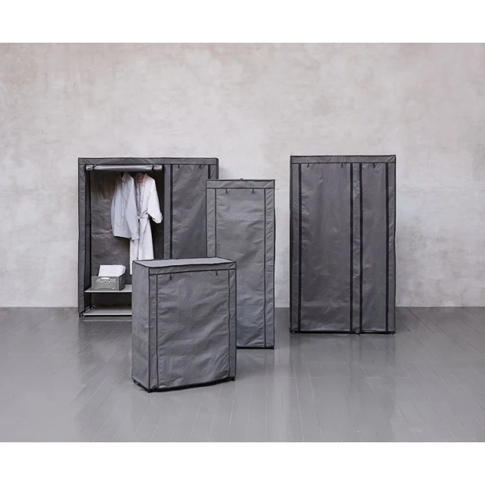 Портативный шкаф JYSK Damhus, 100x174x46 см, темно-серый Портативный шкаф JYSK Damhus, 100x174x46 см, темно-серый