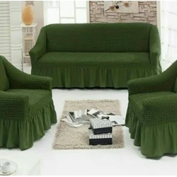 Комплект чехлов на диван и кресла MiraNova CTS-448, зеленый