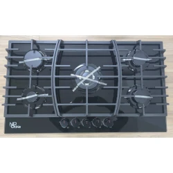 Газовая плита Nurline 5 конфорок, черная