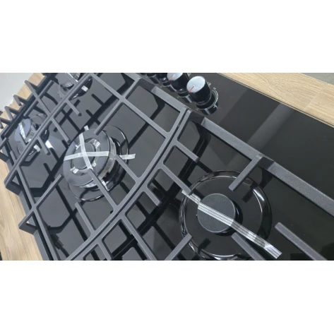 Газовая плита Nurline 5 конфорок, черная Газовая плита Nurline 5 конфорок, черная