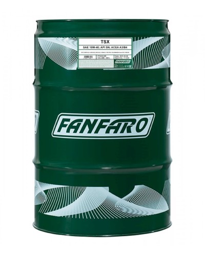 Yarısintetik motor yağı Fanfaro TSX 10W-40, 208 L