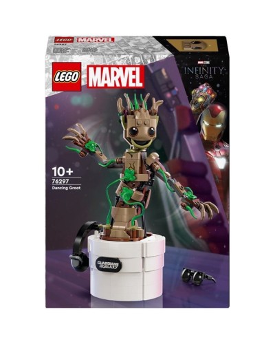 Konstruktor LEGO Marvel: 76297 Dancing Groot, 459 element, 10+ yaş