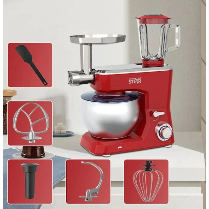 Кухонный комбайн Winning Star ST-5538, Red