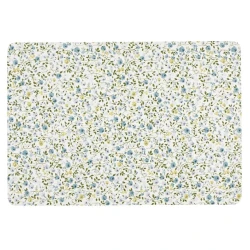 Сервировочный коврик JYSK Flora, прямоугольный, 33х42 см, синий/белый