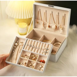 Органайзер для хранения украшений, 23x17x8 см, белый