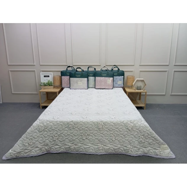 Плед-покрывало Pima Cotton SHA-00006422, хлопок, разноцветный, односпальный, 170x230 см