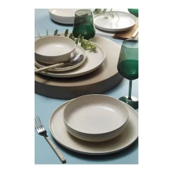 Сервиз обеденный Kutahya Porselen Moderna MOD16YS720161, 16 предметов, на 4 персоны, фарфор, белый/синий Сервиз обеденный Kutahya Porselen Moderna MOD16YS720161, 16 предметов, на 4 персоны, фарфор, белый/синий