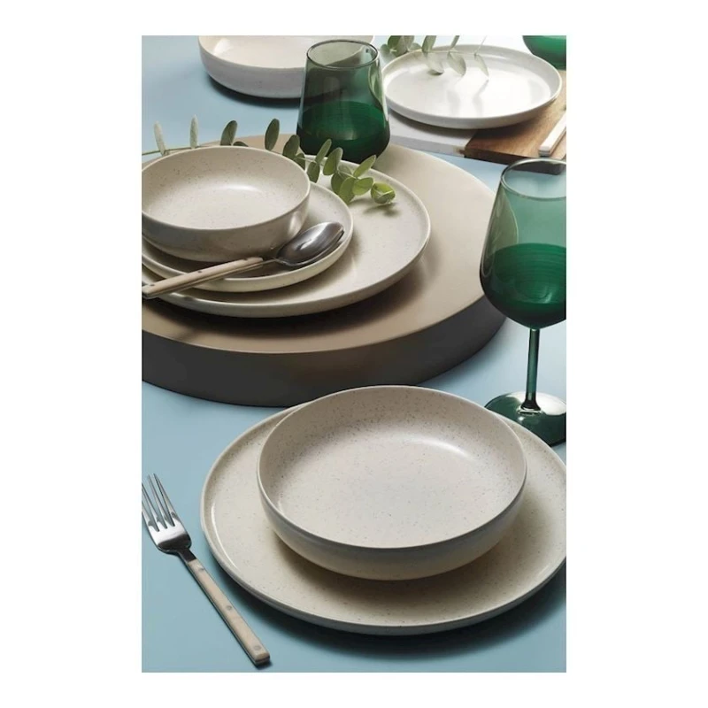 Сервиз обеденный Kutahya Porselen Moderna MOD16YS720161, 16 предметов, на 4 персоны, фарфор, белый/синий