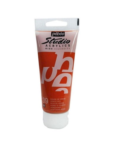 Akril boya Pebeo Studio Acrylics Venice Red, venesiyalı qırmızı, 100 ml