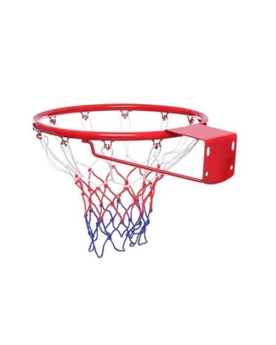Oyun dəsti Lövhə ilə halqa, polad, qırmızı, ağ, mavi, diametri 48 sm, basketbol oyunu üçün - hju_7