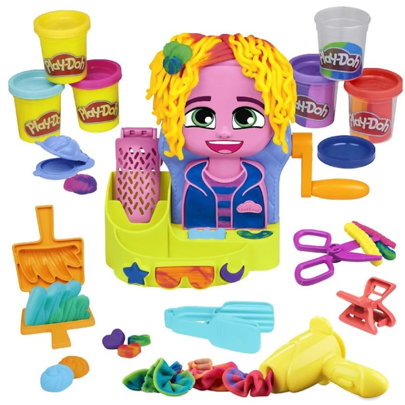 Набор для лепки Hasbro Play-Doh F8807 Hair Stylin Salon, 3+ лет Набор для лепки Hasbro Play-Doh F8807 Hair Stylin Salon, 3+ лет