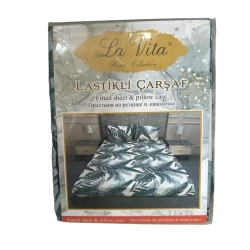 Yataq dəsti Lavita Home 2110000003370, mələfə 180x200 sm, yastıq üzü 2 əd, ikinəfərlik, rəngbərəng