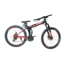 Uşaq velosipedi BMX 24-102 qırmızı, qatlanan, sadə diskli