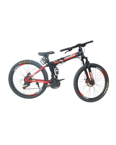 Uşaq velosipedi BMX 24-102 qırmızı, qatlanan, sadə diskli