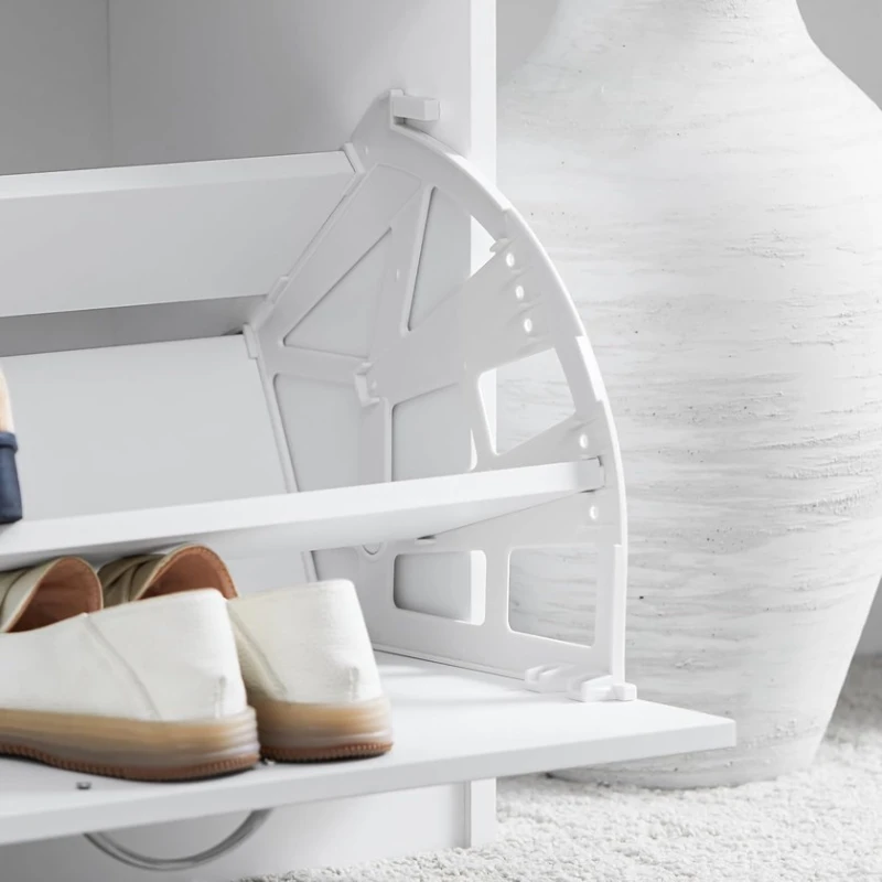 Ayaqqabı üçün tumba Art Mebel 8, laminat, ağ, 60x60x30 sm