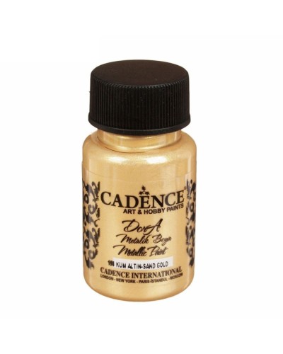 Akril boya-metallik Cadence Dora Metallic Paint 198 Sand Gold 50 ml