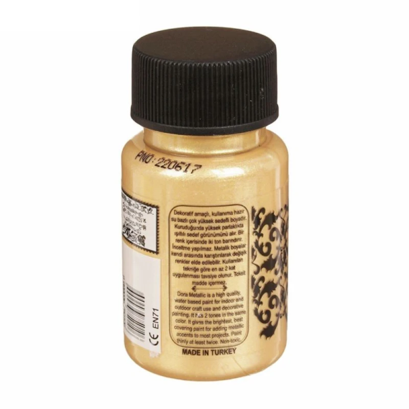 Акриловая краска-металлик Cadence Dora Metallic Paint 198 Sand Gold 50 мл