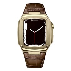 Qayış və çexol SW684 Apple Watch 44/45mm üçün Brown/Gold