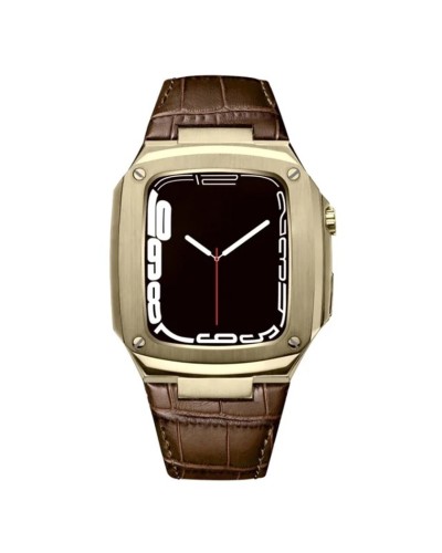 Qayış və çexol SW684 Apple Watch 44/45mm üçün Brown/Gold