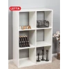 Стеллаж Letta Large White, 108х33х72 см, ЛДСП, белый
