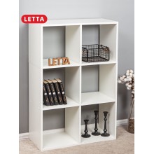 Stellaj Letta Large White, 108х33х72 sm, LDSP, ağ