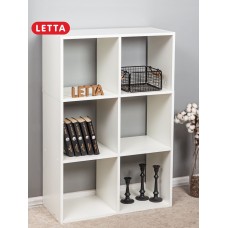 Stellaj Letta Large White, 108х33х72 sm, LDSP, ağ
