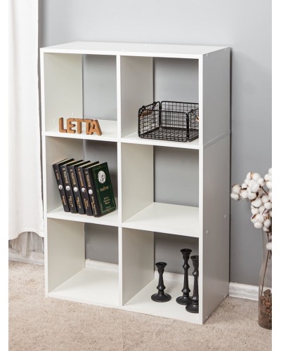 Stellaj Letta Large White, 108х33х72 sm, LDSP, ağ