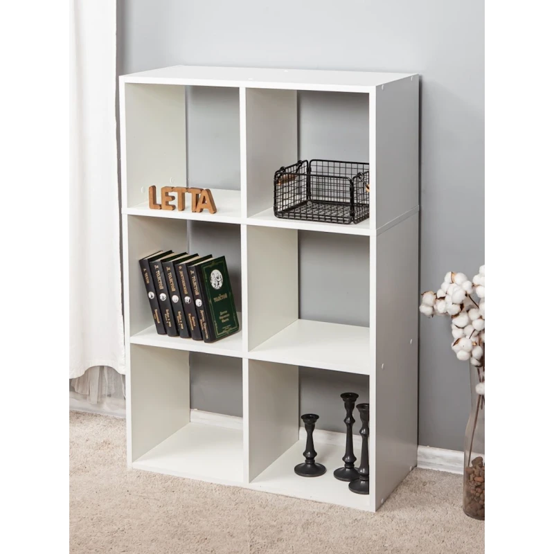 Стеллаж Letta Large White, 108х33х72 см, ЛДСП, белый