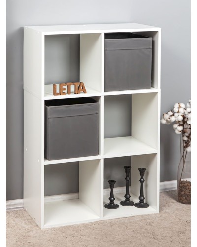 Stellaj Letta Large White, 108х33х72 sm, LDSP, ağ