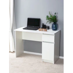 Компьютерный стол Letta, ЛДСП, белый, 75x50x106 см Компьютерный стол Letta, ЛДСП, белый, 75x50x106 см