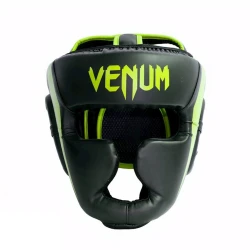 Boks dəbilqəsi Venum Elite Fosfor Professional, qara, ölçü XL