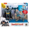 Набор фигурок Fisher-Price DC League of Super-Pets Batman & Ace Набор фигурок Fisher-Price DC League of Super-Pets Batman & Ace