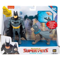 Набор фигурок Fisher-Price DC League of Super-Pets Batman & Ace Набор фигурок Fisher-Price DC League of Super-Pets Batman & Ace