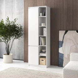 Шкаф ev_12116124, ламинат, белый, 70x40x200 см