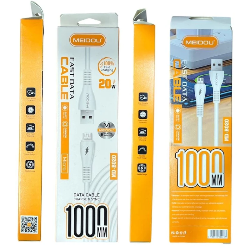 Kabel USB Meidou MD-B020 USB to MicroUSB Kabel USB Meidou MD-B020 USB to MicroUSB