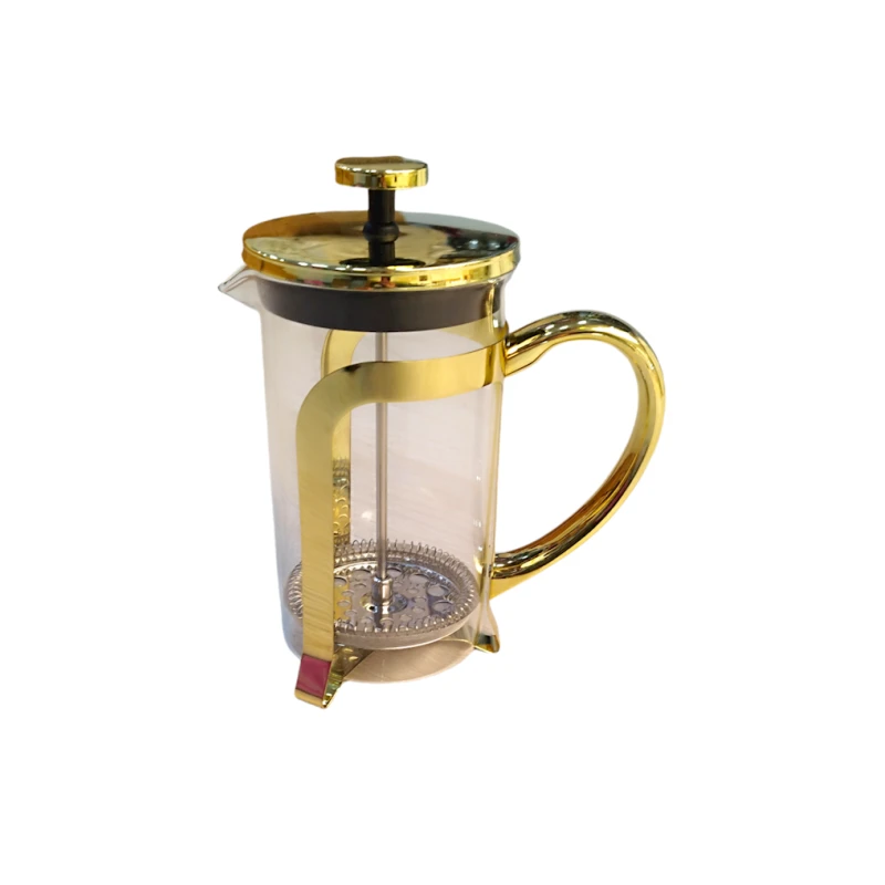 French Press HomeStore_KM350-G, şüşə, qızılı, 350 ml