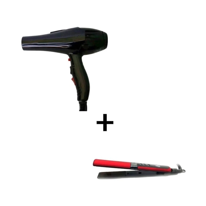 Выпрямитель для волос No Brand 5522 + Фен